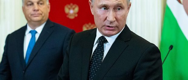 Vladimir Putin și Viktor Orban intr-o conferinta de presa la Kremlin