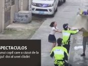 Copil salvat miraculos dupa ce a cazut de la etajul doi
