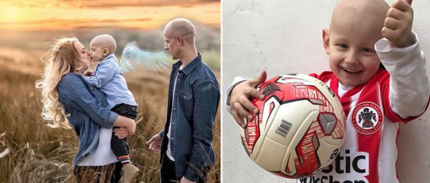 Charlie împreună cu părinții cu puțin timp înainte de a muri