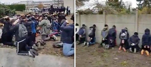 Elevi arestați după protestele împotriva lui Emmanuel-Macron