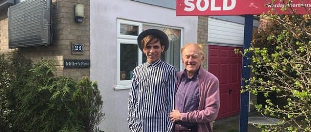 Florin Marin și soțul său, vicar pensionar, cu 55 de ani mai în vârstă