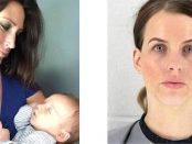 Kingston Gilbert cu mama sa (stânga) și Paige Hatfield (dreapta) femeia care l-a bătut cu sălbăticie