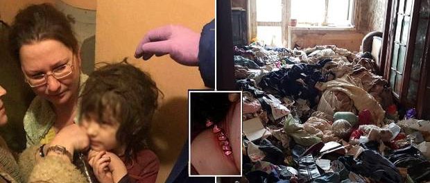 Fetița Mowgli salvată dintr-un apartament din Moscova Fetița Mowgli salvată dintr-un apartament din Moscova