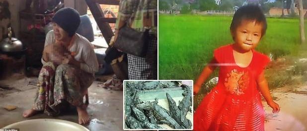 Fetiță mâncată de crocodilii crescuți în ferma tatălui ei din Cambodgia Fetiță mâncată de crocodilii crescuți în ferma tatălui ei din Cambodgia