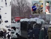 19 persoane au murit după ce un autobuz a căzut într-un râu înghețat în Rusia