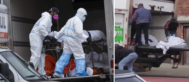 În jur de 100 de cadavre în descompunere găsite în camioane fără refrigerare