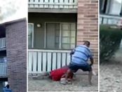 A prins un băiat de trei ani aruncat dintr-o clădire în flăcări