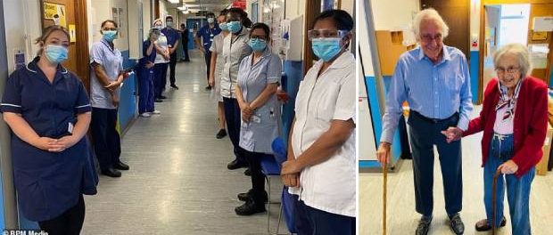 Un cuplu de 88 și 91 de ani, s-a vindecat de Covid-19